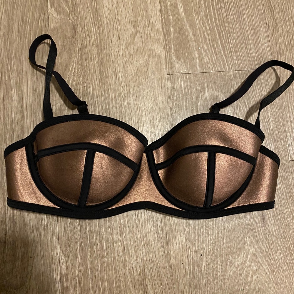 Gold Bikini Top